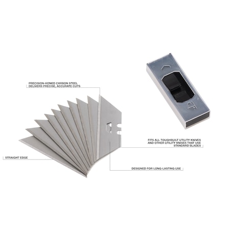 Toughbuilt Utility Knife Blades, PK30 TB-H4S30-80